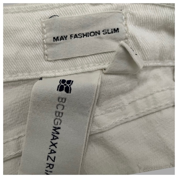 BCBGMAXAZRIA MAY FASHION SLIM WHITE JEANS - Picture 6 of 6